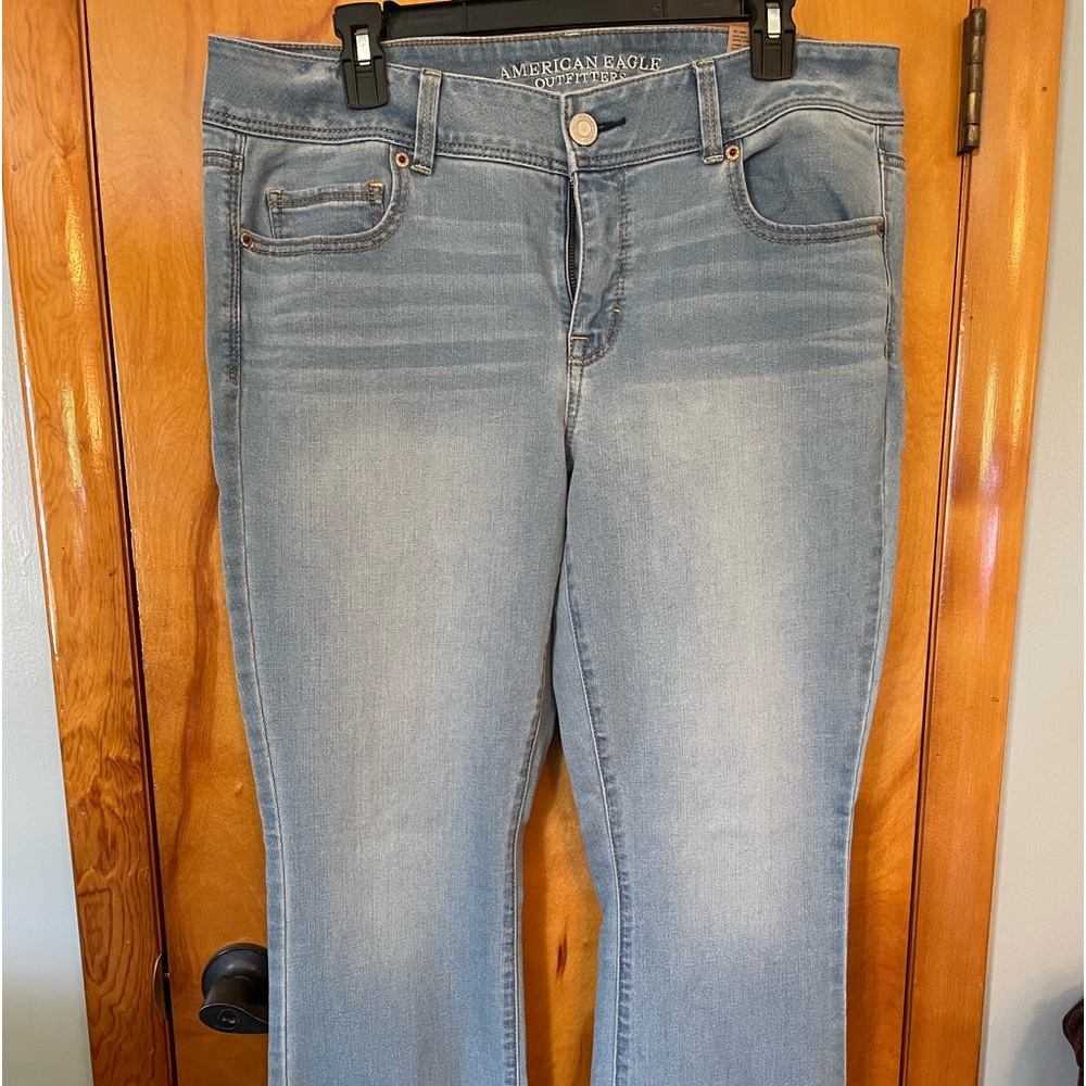 AE Kick Boot super stretch jean size 16, circa 2014
